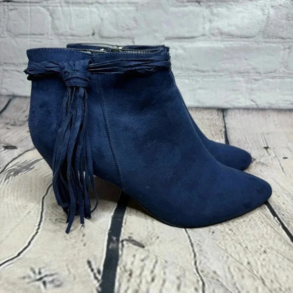 Thalia Sodi Women’s Blue Ankle Booties Heels Women’s size 11 - Picture 1 of 14